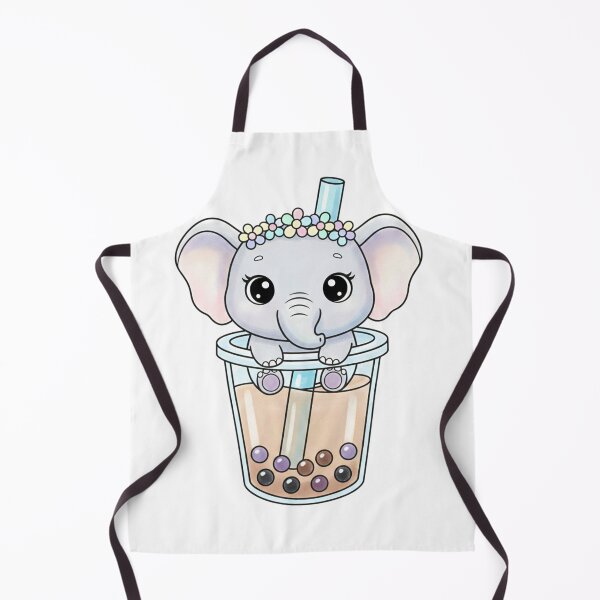 Item preview, Cute Kawaii Elephant Illustration - Adorable Animal Art designed and sold by Exquisite Design Studio „Paculówka”.