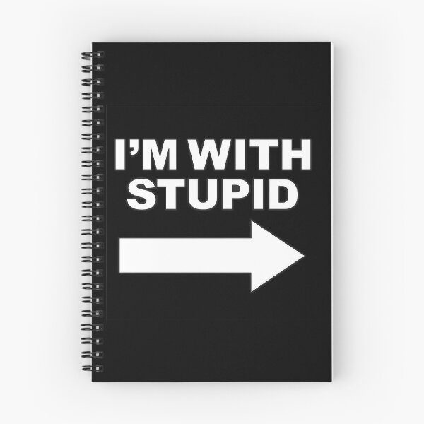 Item preview, I'm With Stupid Funny Arrow T-Shirt | Classic Sarcastic Humor Novelty Design designed and sold by GarnerSupplyCo.