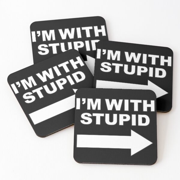 Item preview, I'm With Stupid Funny Arrow T-Shirt | Classic Sarcastic Humor Novelty Design designed and sold by GarnerSupplyCo.