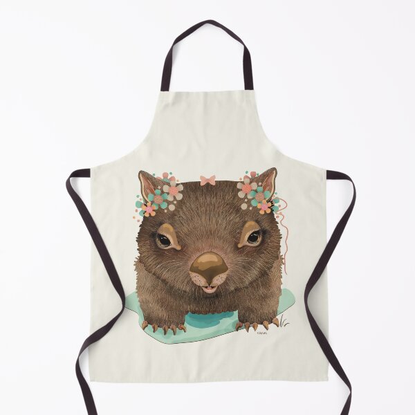Item preview, Cute Floral Floral Wombat Australian Wildlife designed and sold by Karin Taylor.