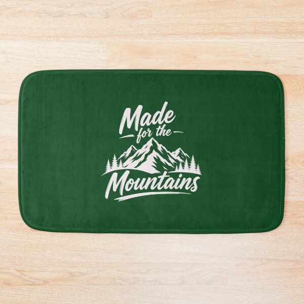 Item preview, Made for the Mountains White Typography Design | Hiking Adventure Mountain Lover Graphic designed and sold by DesignHouse07.