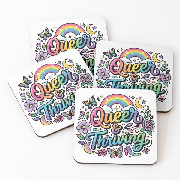 Item preview, Queer And Thriving LGBTQ Pride designed and sold by BluePrint Vibe.