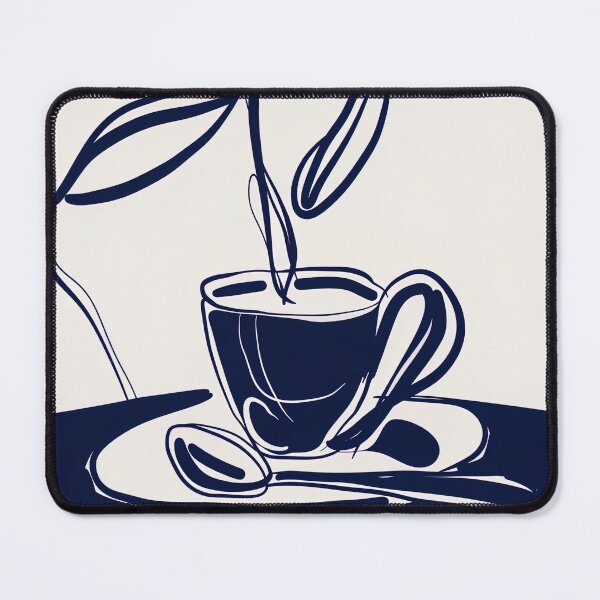 Item preview, Cappuccino - Blue Abstract Art designed and sold by shadow-bloom.