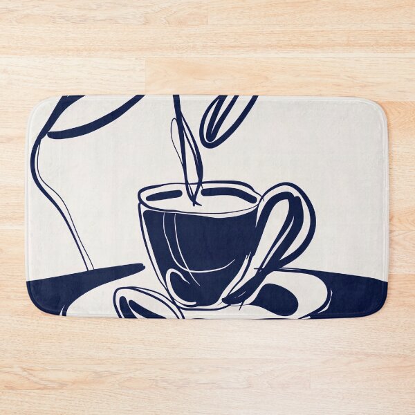 Item preview, Cappuccino - Blue Abstract Art designed and sold by shadow-bloom.
