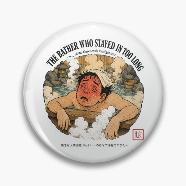 Item preview, The Bather Who Stayed In Too Long — Funny Hot Spring Onsen Tee designed and sold by nurusubetei.
