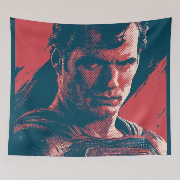Item preview, Halftone Man of Justice  designed and sold by AnimeArsenalPrints.