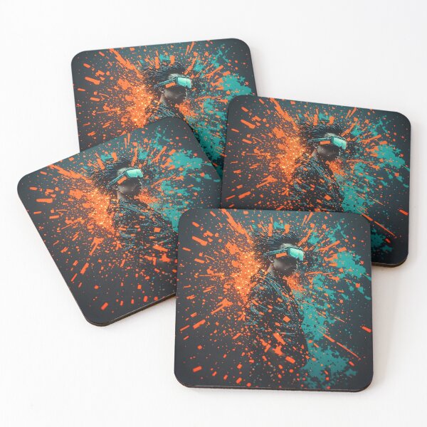 Artikelvorschau, Cyberpunk Splatter Explosion - Digital Art Print entworfen und verkauft von MdfkSyndicate.