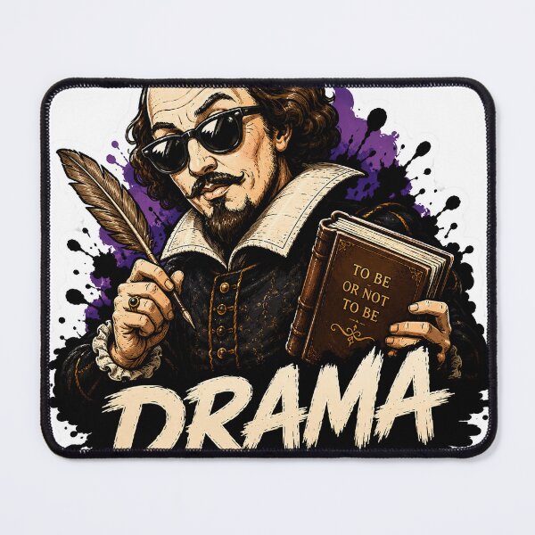 Item preview, Shakespeare Drama Sticker – Cool Literary Writer with Sunglasses | To Be or Not To Be Art designed and sold by NorthernDk_art .