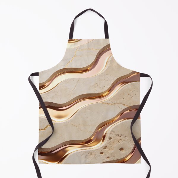 Item preview, Seamless Luxury Topographic Texture - Molten Rose Gold & Travertine designed and sold by sana designer.
