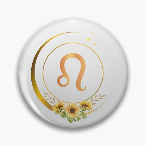 Item preview, Leo Zodiac Sign with Sunflowers and Golden Moon designed and sold by MadeByMira.