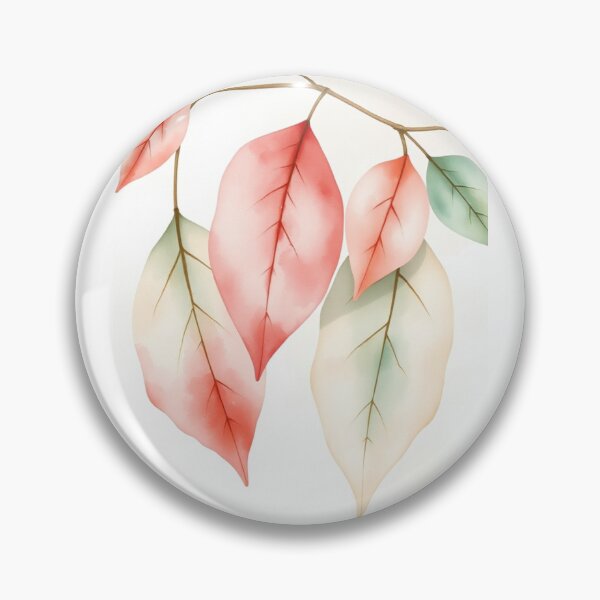 Item preview, Minimalist Watercolor Autumn Branch Leaves Art designed and sold by Vida e Arte.