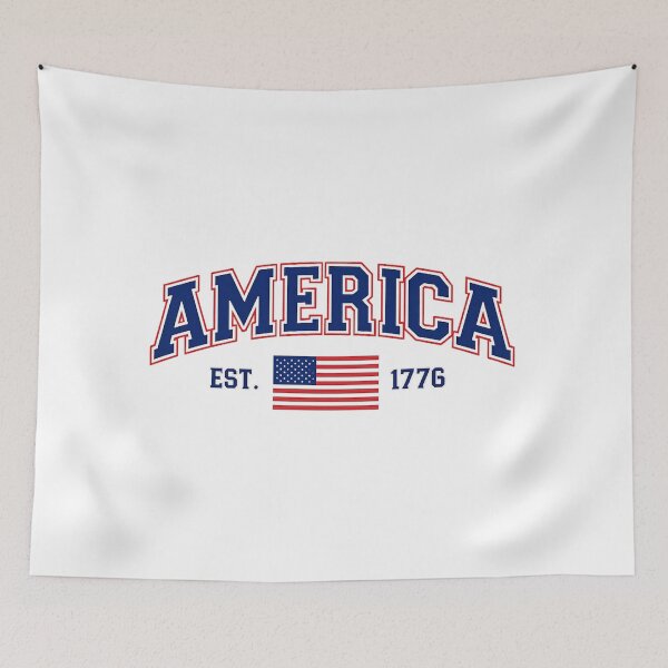 Item preview, America Est 1776 Vintage Varsity Style | Patriotic USA Flag Design designed and sold by mansourhamid.