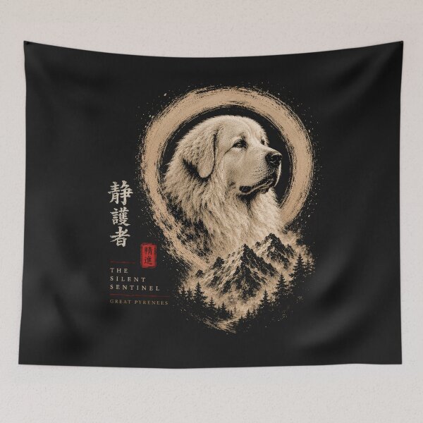 Item preview, The Silent Sentinel — Great Pyrenees | Guardians of the Enso designed and sold by Sanctum Icons.
