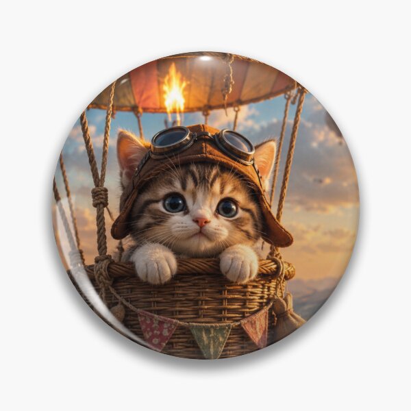 Item preview, Cute Kitten Balloon Adventure designed and sold by DaryaArtFrance.