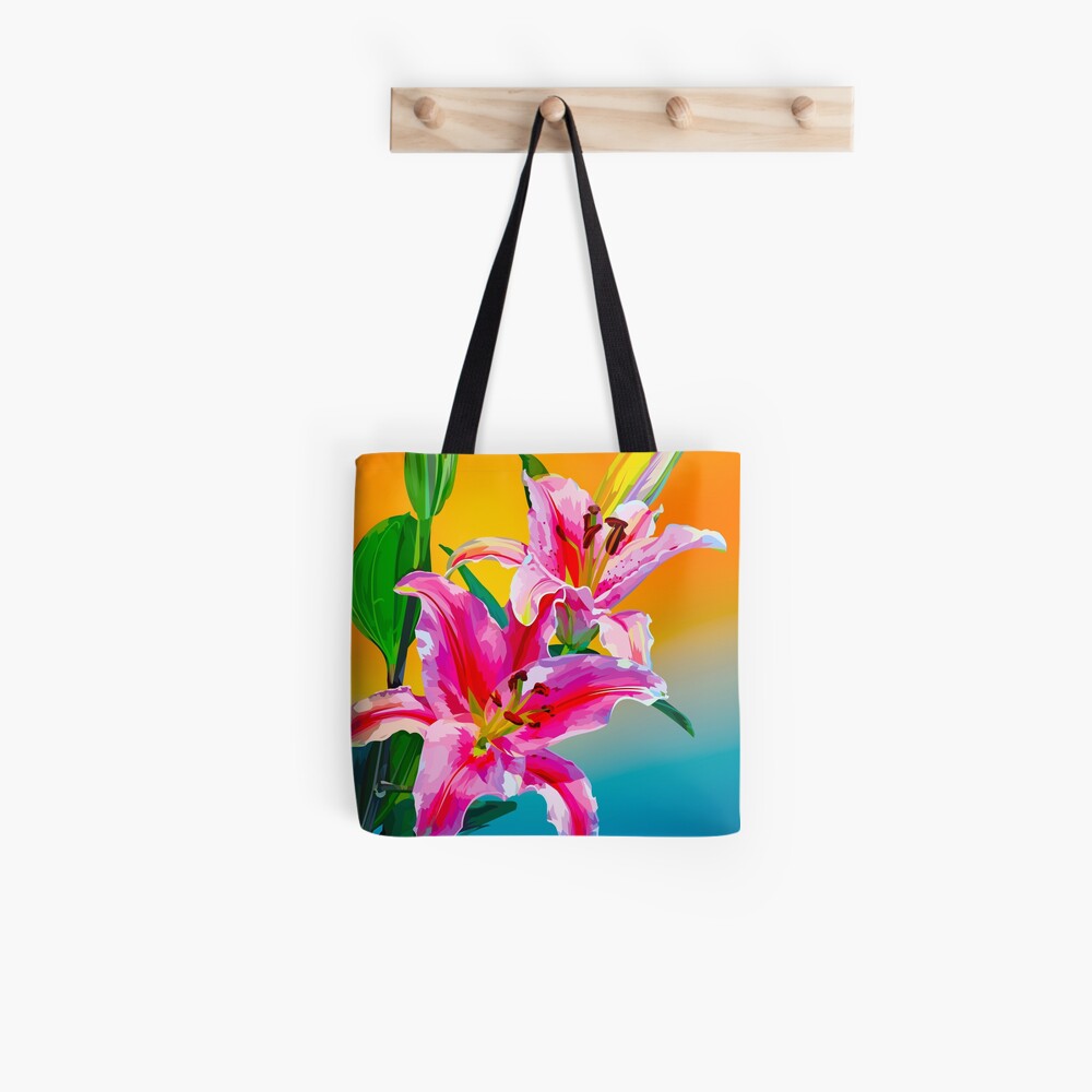 Tropical Floral Fantasy Tote Bag