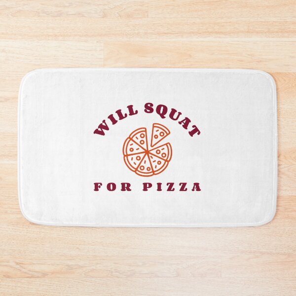 Item preview, Will Squat For Pizza Funny Gym  designed and sold by AmberStoneCo.
