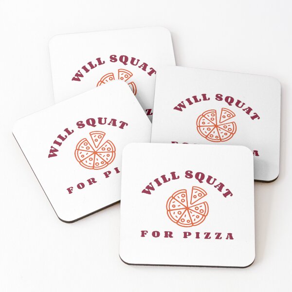 Item preview, Will Squat For Pizza Funny Gym  designed and sold by AmberStoneCo.