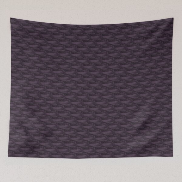 Item preview, Monochromatic Painterly Abstract Landscape in Dark Purple designed and sold by Artistestella.