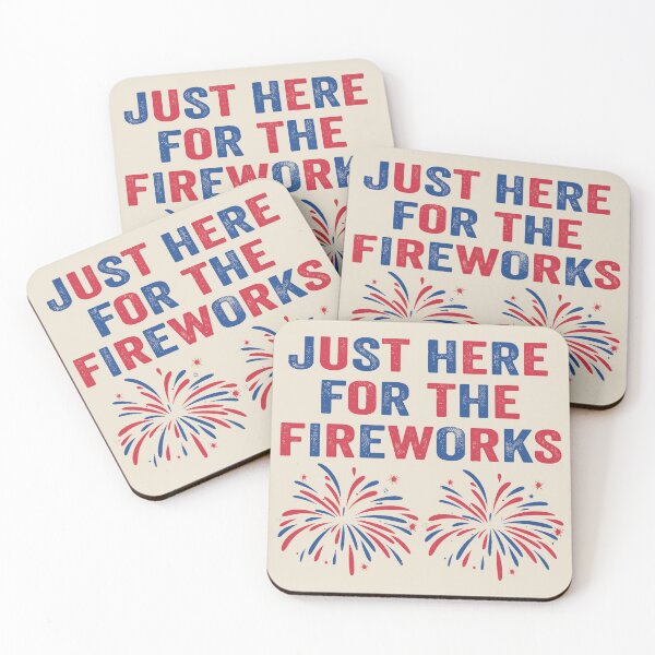 Item preview, Funny Im Just Here for The Fireworks 4th of July Couple  designed and sold by gear-posters.