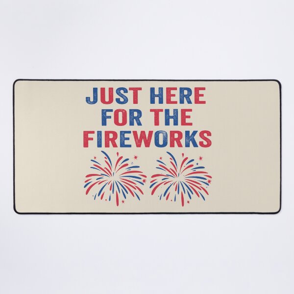 Item preview, Funny Im Just Here for The Fireworks 4th of July Couple  designed and sold by gear-posters.