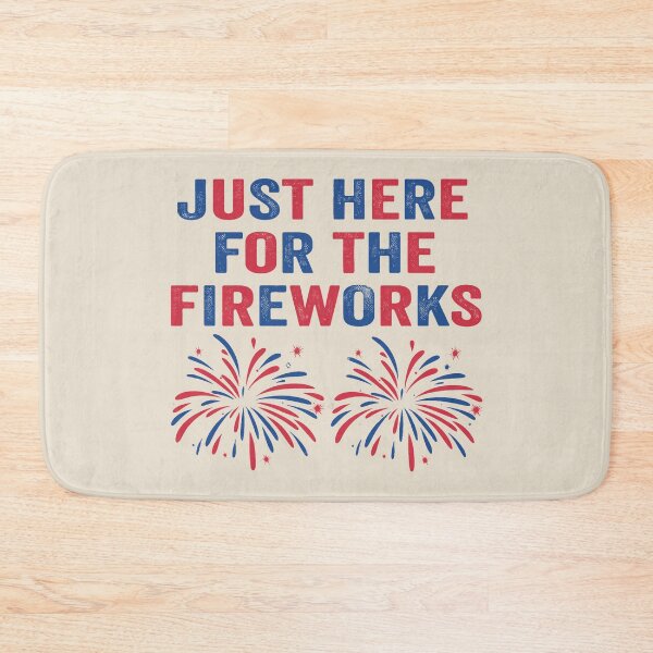 Item preview, Funny Im Just Here for The Fireworks 4th of July Couple  designed and sold by gear-posters.