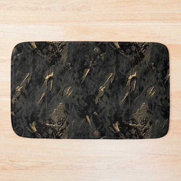 Item preview, Black Gold Metallic Texture Pattern designed and sold by Giovanna2026.
