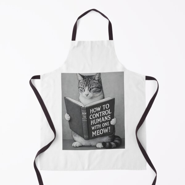 Item preview, Cat reading "How to Control Humans" – Funny Cat Meme Design designed and sold by Mavriboy.