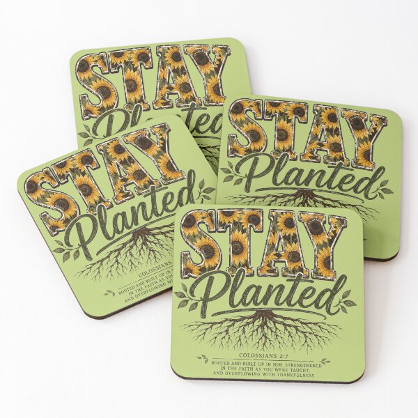 Item preview, Stay Planted Sunflower Faith Design designed and sold by ButterflyHolly Resource.