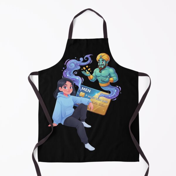 Item preview, Magic Genie Credit Card Wish Cartoon designed and sold by rich-moda.