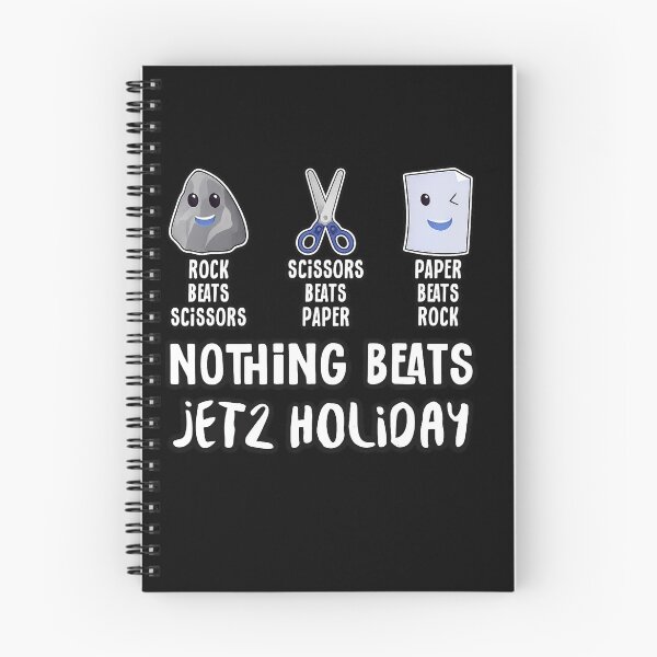 Item preview, Rock Paper Scissors Funny Jet2 Holiday T-Shirt | Vacation Humor Travel Graphic designed and sold by GarnerSupplyCo.