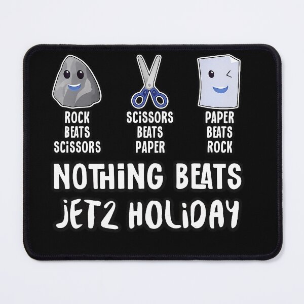 Item preview, Rock Paper Scissors Funny Jet2 Holiday T-Shirt | Vacation Humor Travel Graphic designed and sold by GarnerSupplyCo.