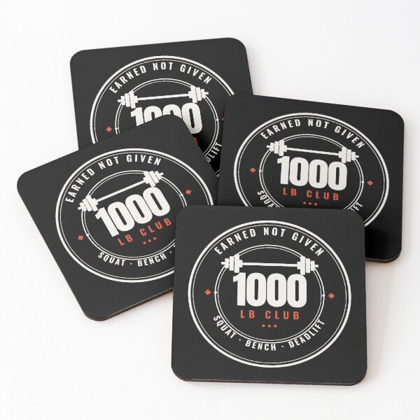 Item preview, 1000 lb Club Powerlifting Total Badge designed and sold by ptbench.