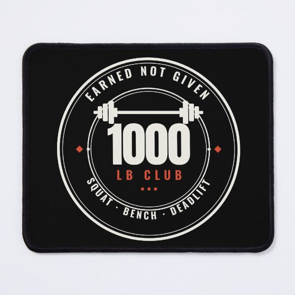 Item preview, 1000 lb Club Powerlifting Total Badge designed and sold by ptbench.