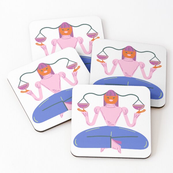 Item preview, Libra Zodiac Sign Meditation Illustration designed and sold by DailyDoodlesBySumbul.