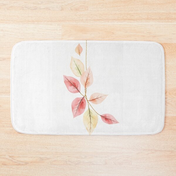 Item preview, Minimalist Hanging Watercolor Pastel Leaves Art designed and sold by Vida e Arte.