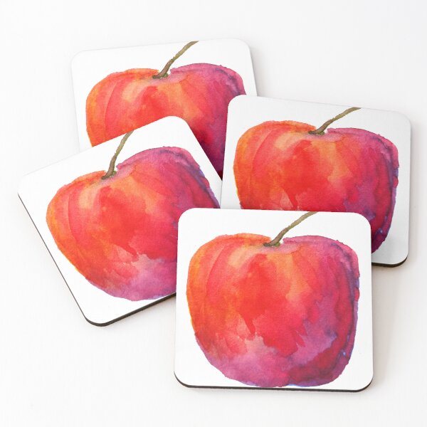 Item preview, Red Watercolor Apple designed and sold by RubyNick.