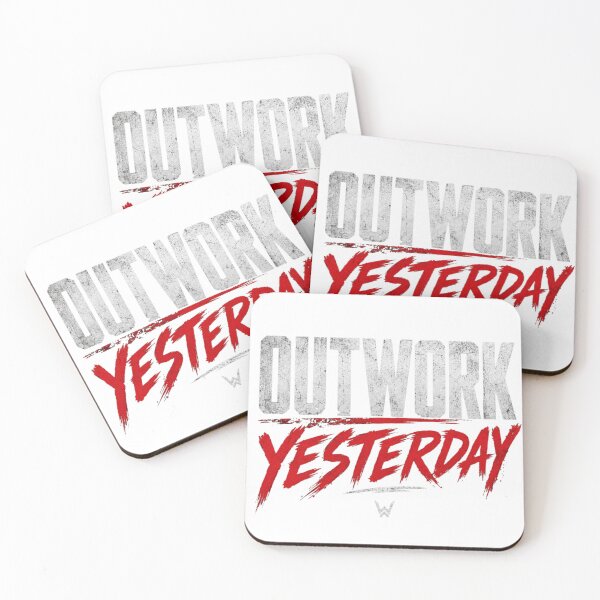 Item preview, Outwork Yesterday – Motivational Grunge Typography | Bold Inspirational Workout Quote designed and sold by Diesel outlaw .