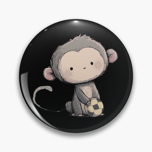 Item preview, Little Soccer Monkey Sketch designed and sold by ClubVacay.