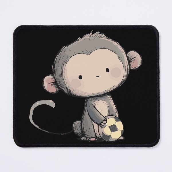 Item preview, Little Soccer Monkey Sketch designed and sold by ClubVacay.