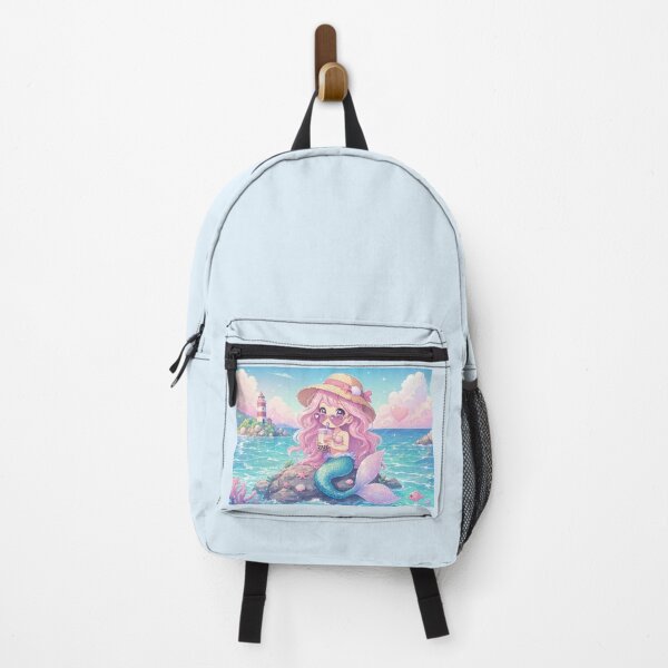 Item preview, Kawaii Anime Mermaid Drinking Boba Tea Summer Ocean Aesthetic designed and sold by jo-e-basta.