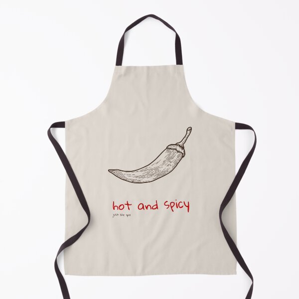 Item preview, Funny Flirty "Hot and Spicy, Just Like You" Quote Design featuring a hot pepper, Foodie Decor designed and sold by SpringTeaDesigns.