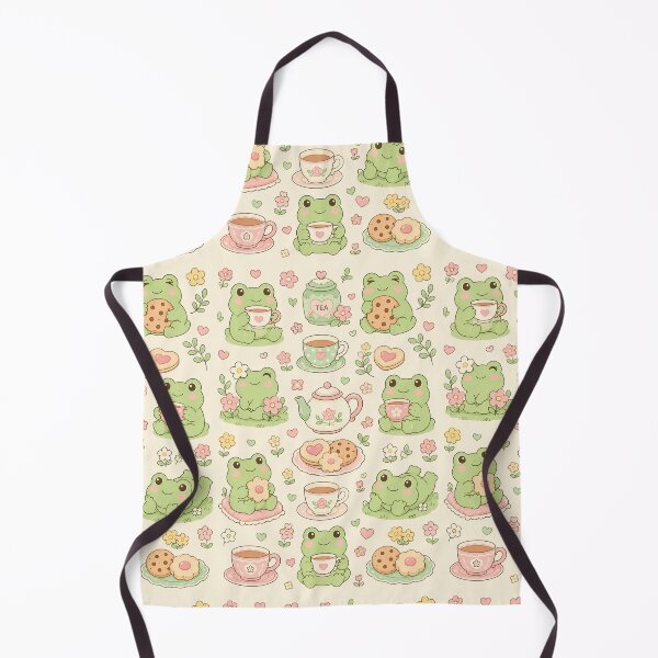 Item preview, Frog Tea Party Kawaii Pattern designed and sold by Soft Berry Studio.