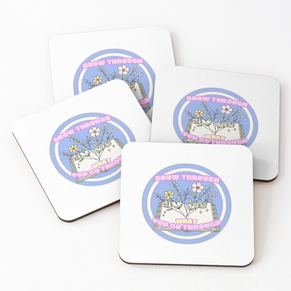 Item preview, Grow through what you go through round flower  designed and sold by Break The Stigma .