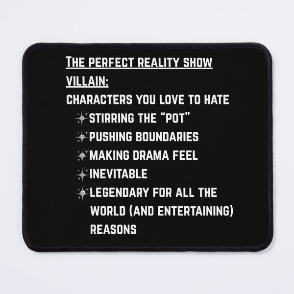 Item preview, Main Character Villain Edit Reality TV designed and sold by MayaCordalia.