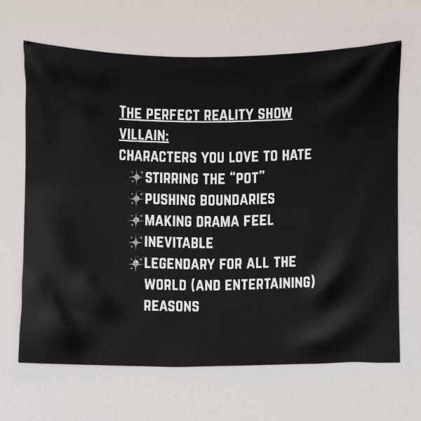 Item preview, Main Character Villain Edit Reality TV designed and sold by MayaCordalia.