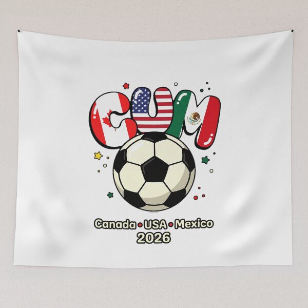 Item preview, World Cup 2026 Canada USA Mexico Host Nations Soccer Ball Graphic — Funny Innuendo Soccer Fan  designed and sold by SkTee2k.