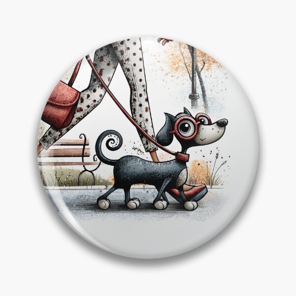 Item preview, Autumn Stroll with My Best Friend | Fashion Illustration designed and sold by UniqYou.