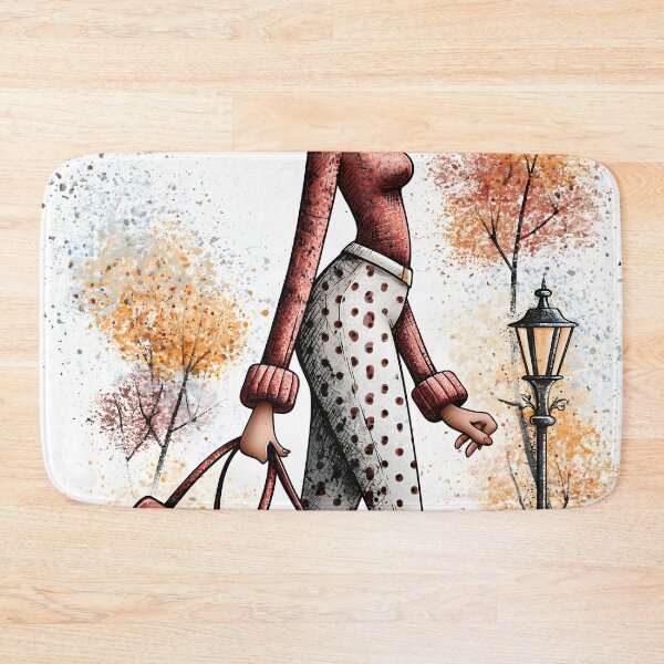 Item preview, Autumn Stroll with My Best Friend | Fashion Illustration designed and sold by UniqYou.