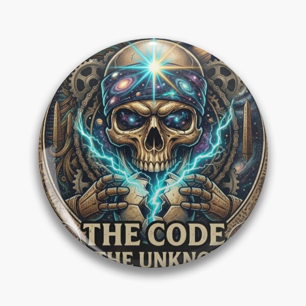 Item preview, Cosmic Galaxy Skull Soccer Crest The Code of the Unknown designed and sold by Dream Weave Studio.
