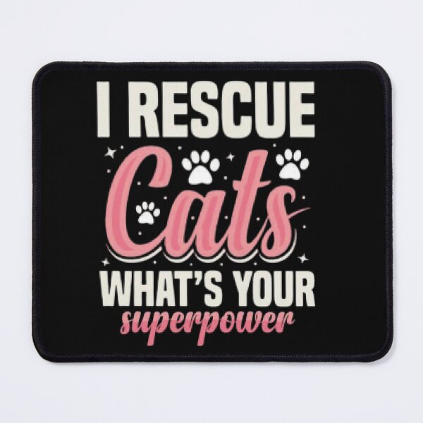 Item preview, Cat Rescuer Superpower Tee – Funny Cat Lover Gift Shirt designed and sold by LunaCat Studio.